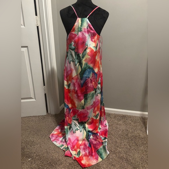 Tahari Arthur S. Levine Multicolor Floral Print Maxi Dress in Size Small - Picture 5 of 12